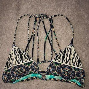 Express Swim Medium‎ Bikini Top Multi colored